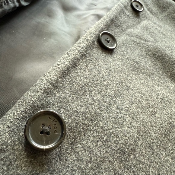 Aritzia Wilfred Cocoon Coat Virgin Wool & Cashmere Blend in Slate Gray Size XXS - Picture 5 of 16